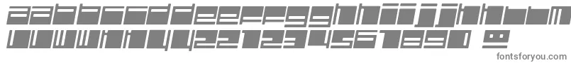 フォントPolydisi – 白い背景に灰色の文字