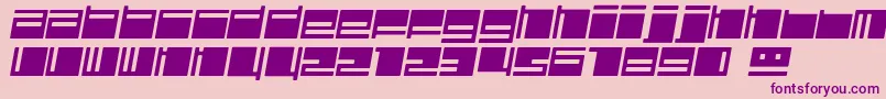 Polydisi Font – Purple Fonts on Pink Background