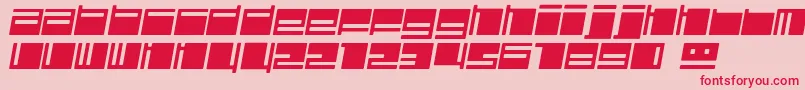 fuente Polydisi – Fuentes Rojas Sobre Fondo Rosa
