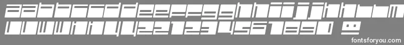 Polydisi Font – White Fonts on Gray Background