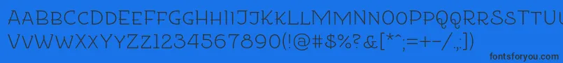 Etharnigsc Font – Black Fonts on Blue Background