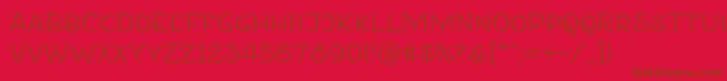 Etharnigsc Font – Brown Fonts on Red Background