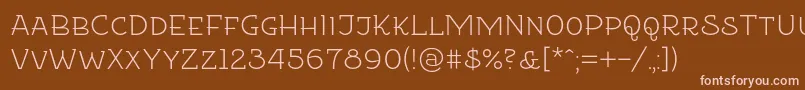 Etharnigsc Font – Pink Fonts on Brown Background