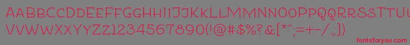 Etharnigsc Font – Red Fonts on Gray Background