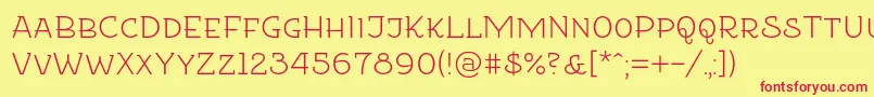 Etharnigsc Font – Red Fonts on Yellow Background