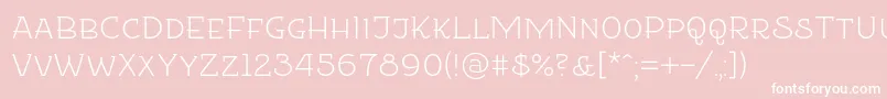 Etharnigsc Font – White Fonts on Pink Background