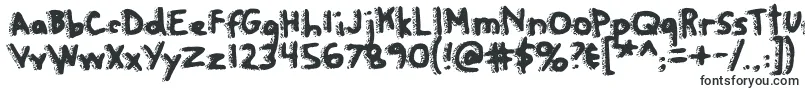 Шрифт Rapanuiletters – грубые шрифты