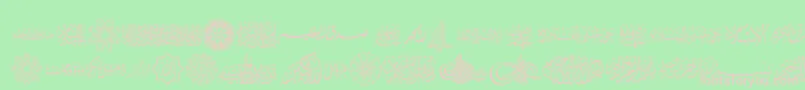 AgaIslamicPhrases Font – Pink Fonts on Green Background