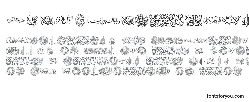 Review of the AgaIslamicPhrases Font