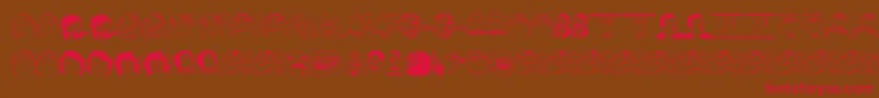 Memes Font – Red Fonts on Brown Background
