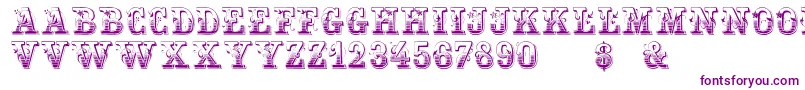 HoltzschueRegular Font – Purple Fonts on White Background