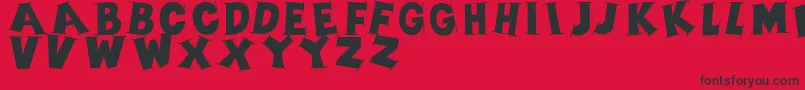 fuente Serifscaps – Fuentes Negras Sobre Fondo Rojo