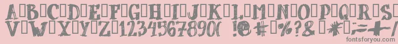 More about Dubbel Font Dubbel Font – Gray Fonts on Pink Background
