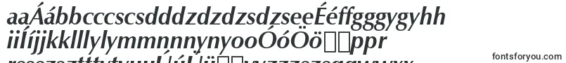 ZapBoldItalic-Schriftart – ungarische Schriften