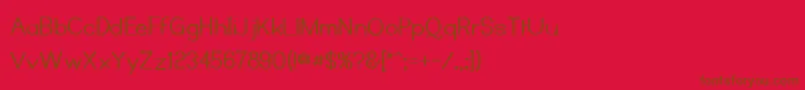 KyissMass Font – Brown Fonts on Red Background