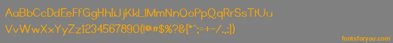 KyissMass Font – Orange Fonts on Gray Background