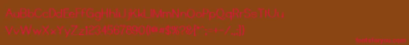 KyissMass Font – Red Fonts on Brown Background