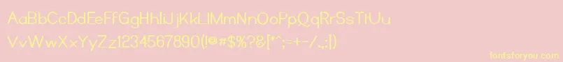 KyissMass Font – Yellow Fonts on Pink Background