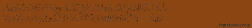 SierraNevadaRoad Font – Black Fonts on Brown Background
