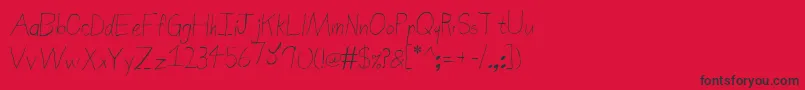 SierraNevadaRoad Font – Black Fonts on Red Background