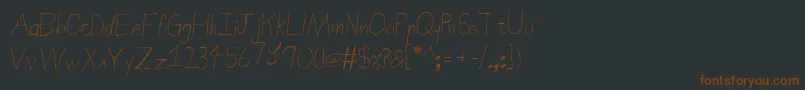 SierraNevadaRoad Font – Brown Fonts on Black Background