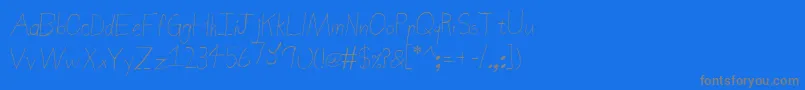 SierraNevadaRoad Font – Gray Fonts on Blue Background