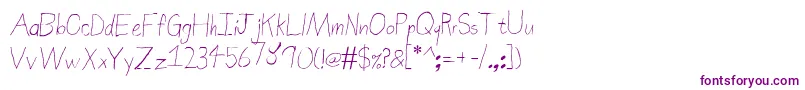 SierraNevadaRoad-fontti – violetit fontit