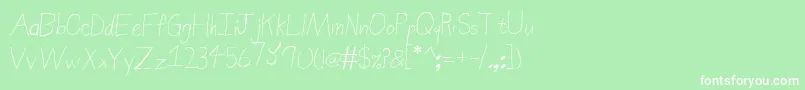 SierraNevadaRoad Font – White Fonts on Green Background