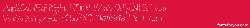 SierraNevadaRoad Font – White Fonts on Red Background