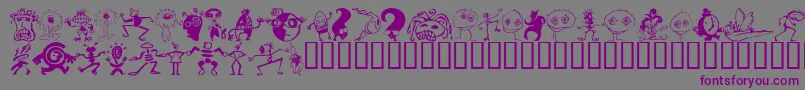 Kooksters Font – Purple Fonts on Gray Background