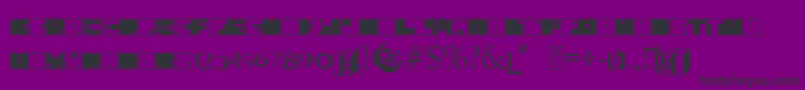 フォントTo64 – 紫の背景に黒い文字