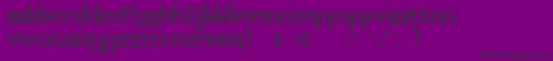 Dsizmirc Font – Black Fonts on Purple Background