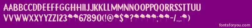 En savoir plus sur la police DkGamboge Police DkGamboge – polices roses sur fond violet