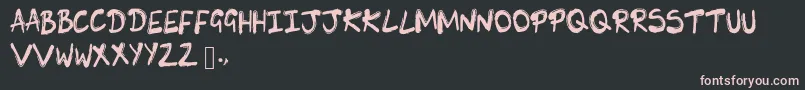 SkLunie Font – Pink Fonts on Black Background