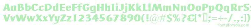 Шрифт AdHocBis – зелёные шрифты