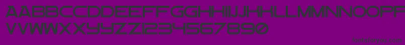 FlightMaybeMaj-Schriftart – Schwarze Schriften auf violettem Hintergrund