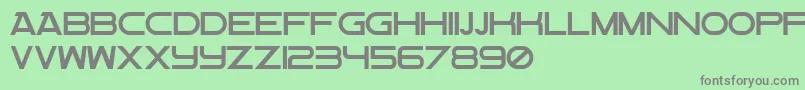 FlightMaybeMaj Font – Gray Fonts on Green Background