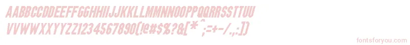 BlitzwingItalic-fontti – vaaleanpunaiset fontit