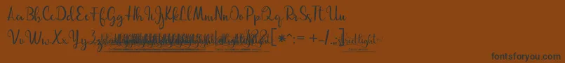 Police 03StreetlightDemoVersion – polices noires sur fond brun