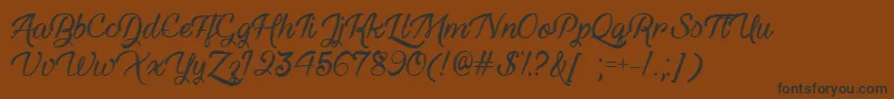 HauntedEyesTtf-fontti – mustat fontit ruskealla taustalla