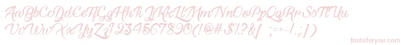 HauntedEyesTtf-Schriftart – Rosa Schriften auf weißem Hintergrund