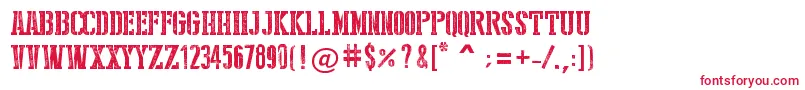 StencilStyleNew Font – Red Fonts