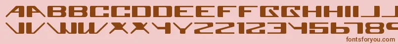 SuperglueRegular-fontti – ruskeat fontit vaaleanpunaisella taustalla