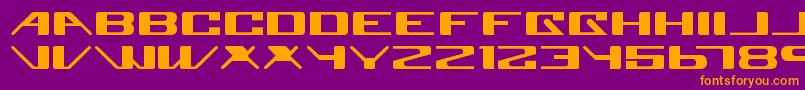 Шрифт SuperglueRegular – оранжевые шрифты на фиолетовом фоне