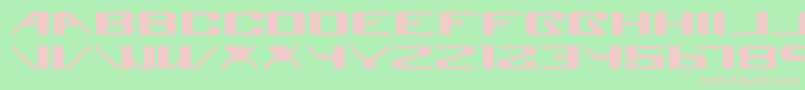 SuperglueRegular Font – Pink Fonts on Green Background