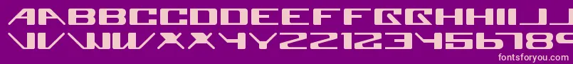 SuperglueRegular Font – Pink Fonts on Purple Background