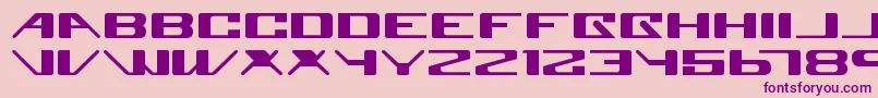 SuperglueRegular-Schriftart – Violette Schriften auf rosa Hintergrund