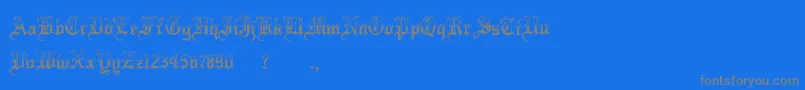 Police MinnesotawinterRegular – polices grises sur fond bleu