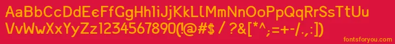 Mandinga Font – Orange Fonts on Red Background