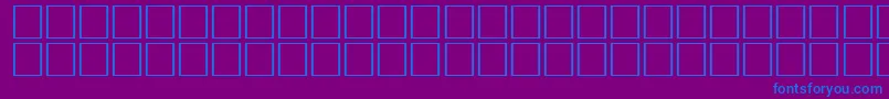 Шрифт ArrowseRegular – синие шрифты на фиолетовом фоне